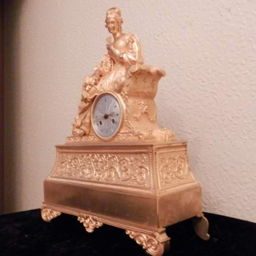 Early 19th Century French Gilt Bronze Clock image-2