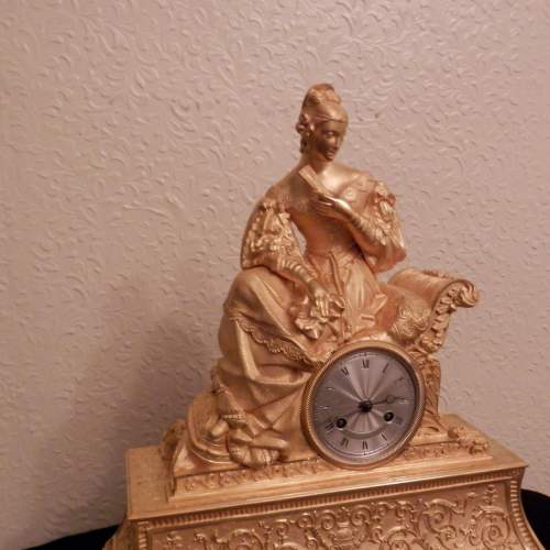 Early 19th Century French Gilt Bronze Clock image-4