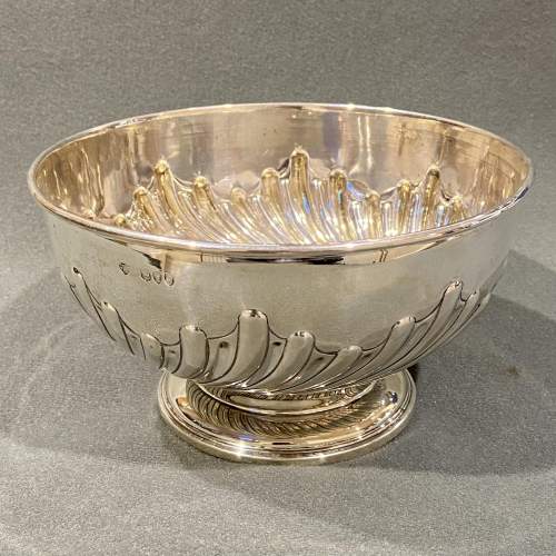 19th Century Solid Silver Bowl image-1