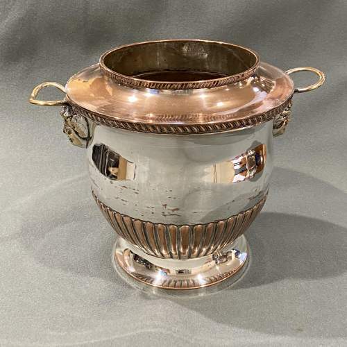 Pair of Early 19th Century Unusual Silver Plate Wine Coolers image-2