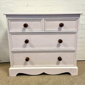 Victorian Pink Painted Chest of Drawers