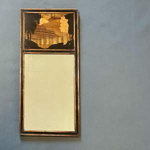 1930s Rowley Gallery Marquetry Panel Mirror
