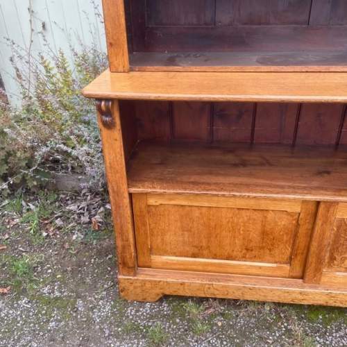 19th Century Open Fronted Oak Dresser Book Case image-2