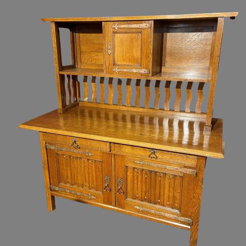 Arts and Crafts Oak Sideboard in the manner of Liberty and Co image-1
