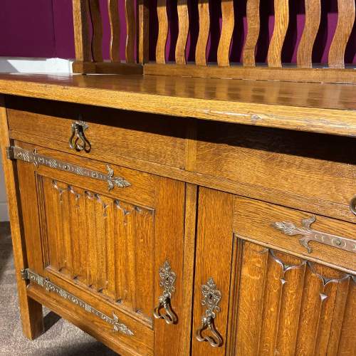 Arts and Crafts Oak Sideboard in the manner of Liberty and Co image-2