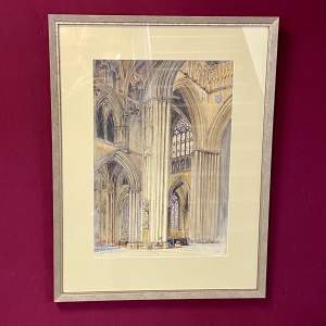 H W Hallam’s Watercolour Painting of York Minster
