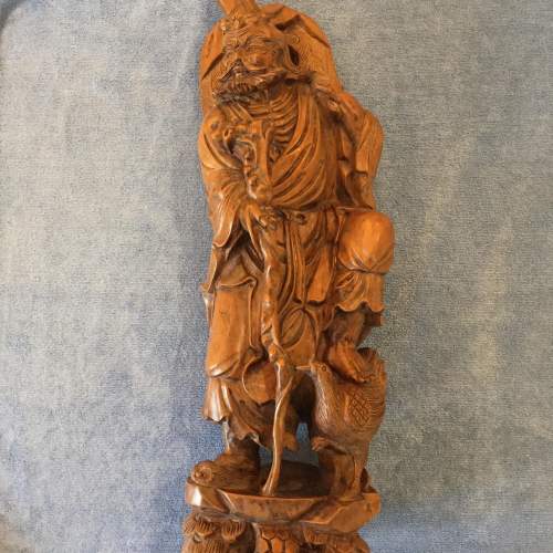 Carved Chinese Sage - Wise Man - Of Exceptional Quality Circa 1900 image-1