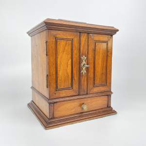 Golden Oak 7 Drawer Humidor - Cigar Cabinet - 19th Century