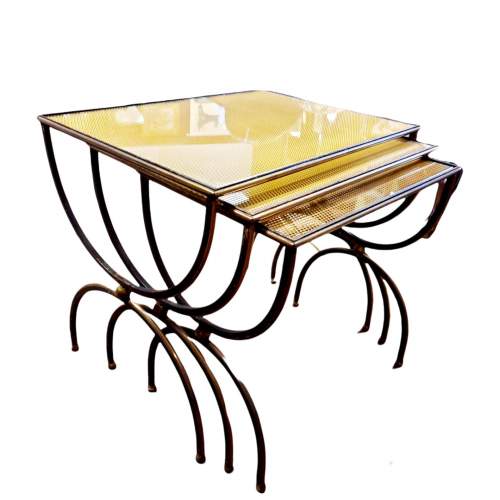 French Wrought Iron Nest of Tables image-2