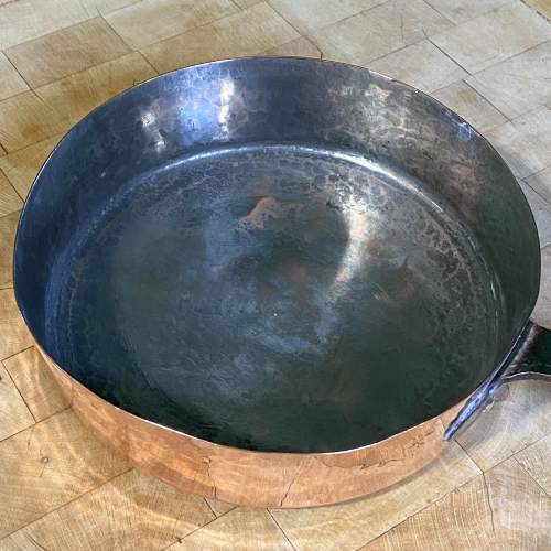 Vintage Shallow Copper Pan image-2