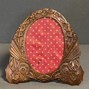 Art Deco Style Carved Oak Picture Frame