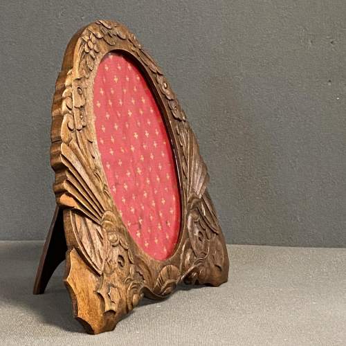 Art Deco Style Carved Oak Picture Frame image-2