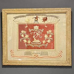 19th Century Embroidery Commemorating the South African Campaign