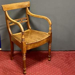 19th Century East Anglian Ball Back Carver Chair