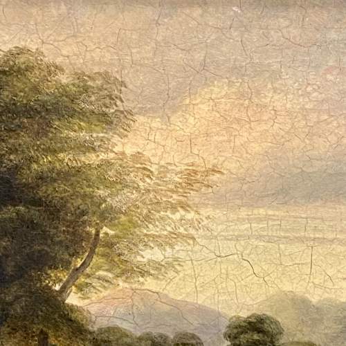 19th Century Edmund John Niemann Oil on Canvas River Scene image-4
