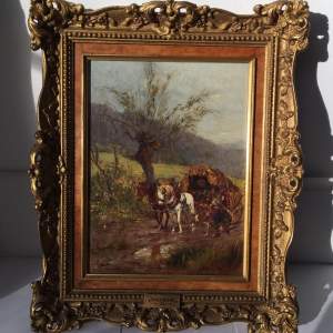 Adolf Boehm 19th Century Oil Painting - Signed and Dated