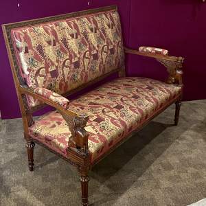 Early 19th Century French Empire Walnut Settee