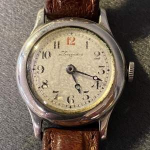 WW1 Period Silver Cased Longines Trench Watch