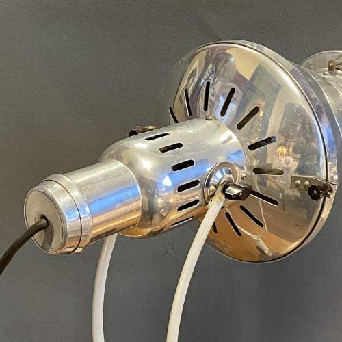 Large Vintage Metal Work Lamp image-5
