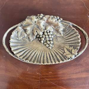 An Art Nouveau Tray in Gilded Bronze