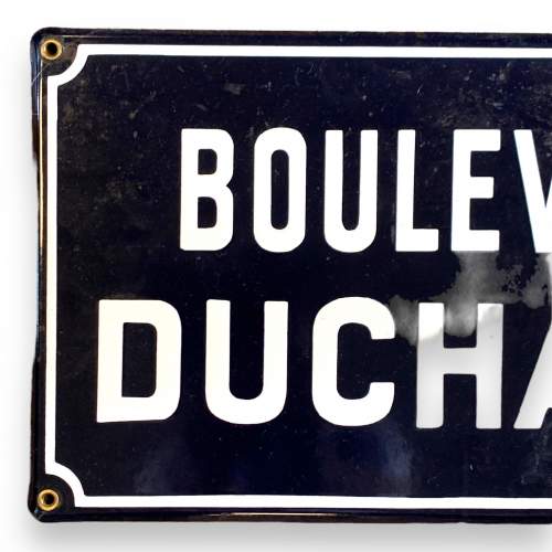 Boulevard Duchamp French Enamel Sign image-2