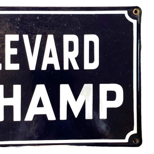 Boulevard Duchamp French Enamel Sign image-3