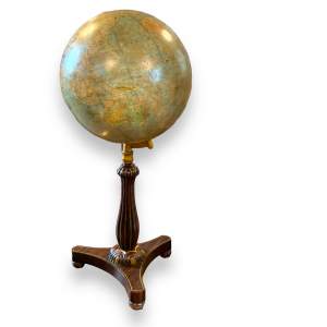Large 19” Terrestrial Globe on Stand