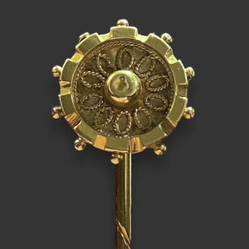 Victorian 15ct Gold Stick Pin image-2