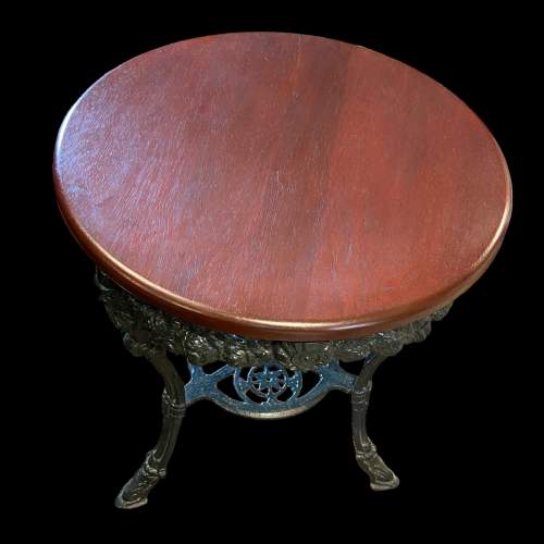 W G Grace Cricketer Cast Iron Tavern Table image-3