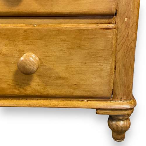 Victorian Pine Gallery Back Chest of Drawers image-3