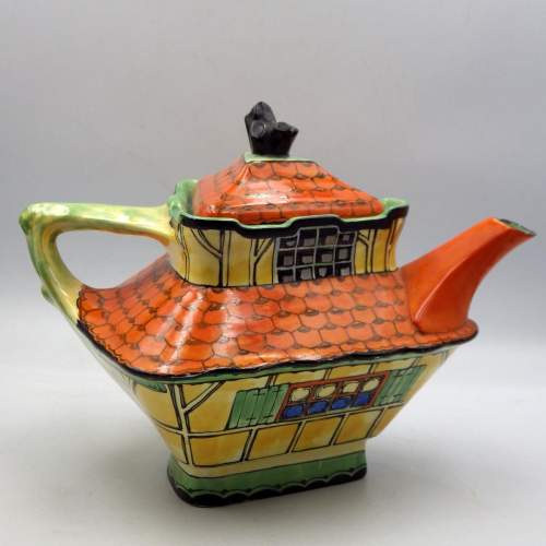 Crown Ducal 1930s Art Deco Old Curiosity Shop Teapot Teaset image-2