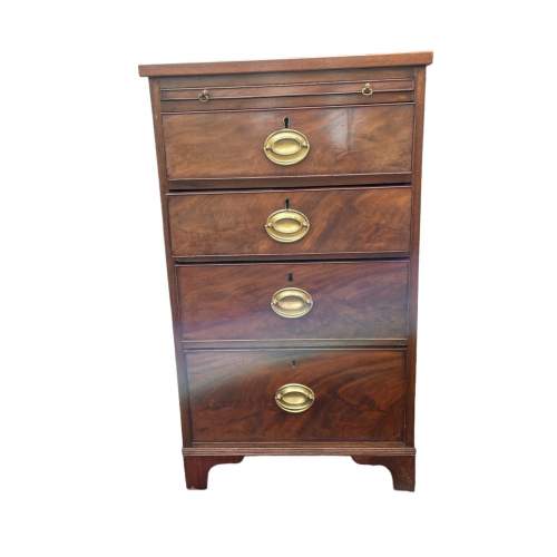 19th Century Bachelor's Chest Of Drawers  With Brushing Slide image-1