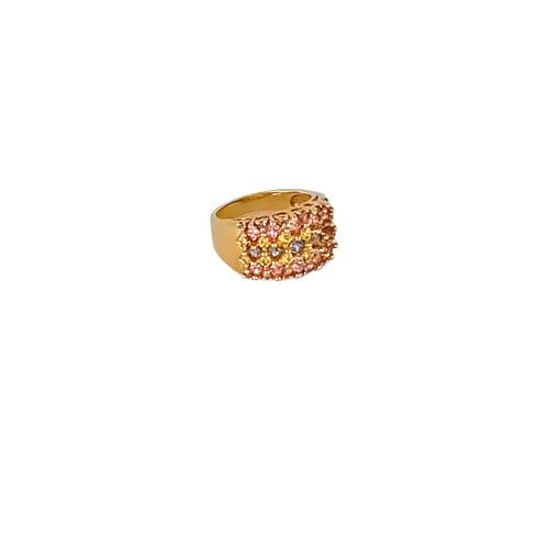 Gold Multi Sapphire Statement Ring. Birmingham 2002 image-3