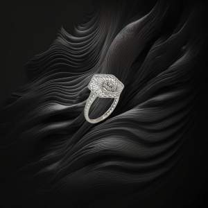 18ct Unusual Gold Diamond Ring