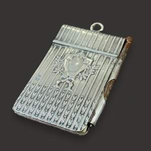 Antique Silver Pocket Notepad