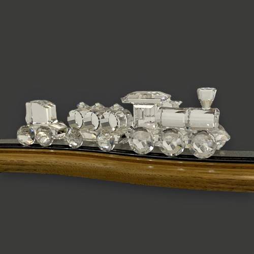 Swarovski Crystal Three Piece Locomotive Train Set image-1