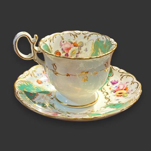 19th Century Coalport Cup and Saucer image-1