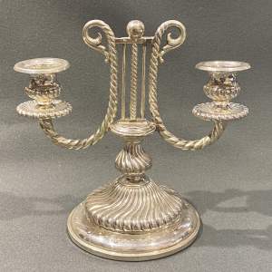 Elaborate 19th Century Austrian Silver Candlestick