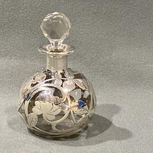 American Silver Overlay Perfume Bottle