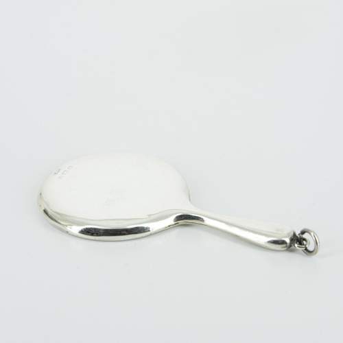 A Lovely Miniature Silver Hand Mirror image-2