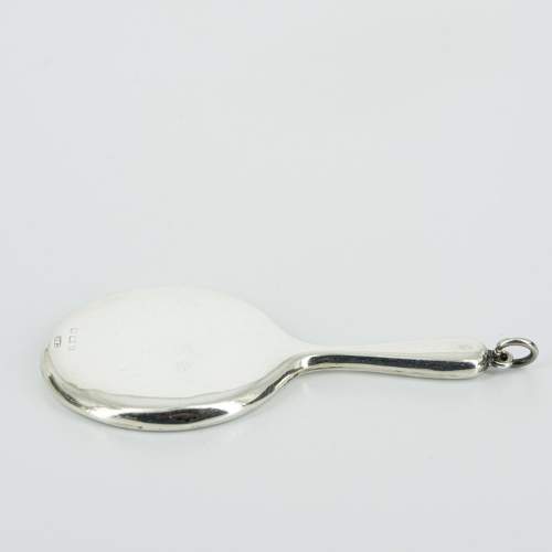 A Lovely Miniature Silver Hand Mirror image-3