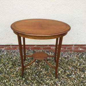 Edwardian Hall or Occasional Table in Satinwood