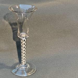 Early Georgian Air Twist Stem Wine Glass