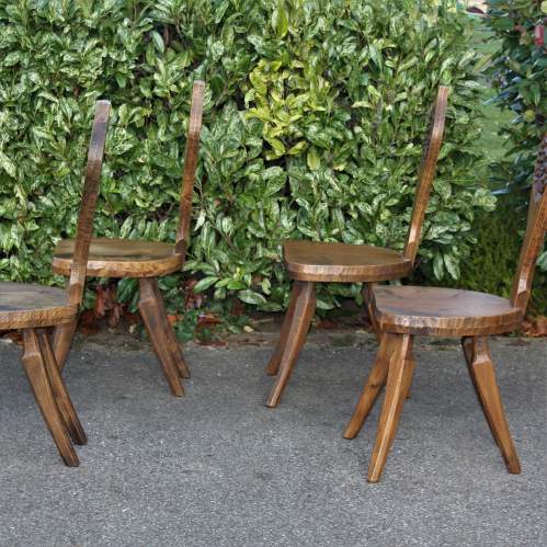 Set of Four Mid 20th Century Dining Chairs in the Style of Jack Grimble image-2