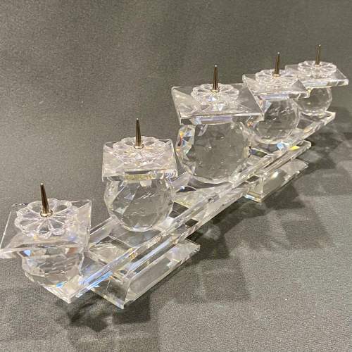 Swarovski Crystal Five Pin Candleholder image-1