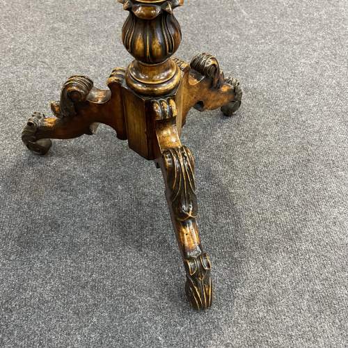 Early Victorian Burr Walnut Occasional Wine Table image-3