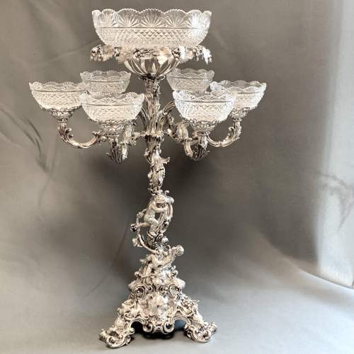 Stunning 19th Century Silver Plated Table Centrepiece - Elkington image-1