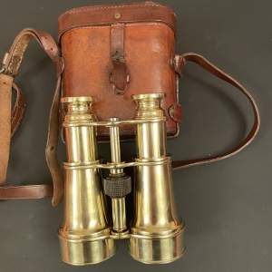 A Superb Pair Of World War 1 British Officers Field Binoculars