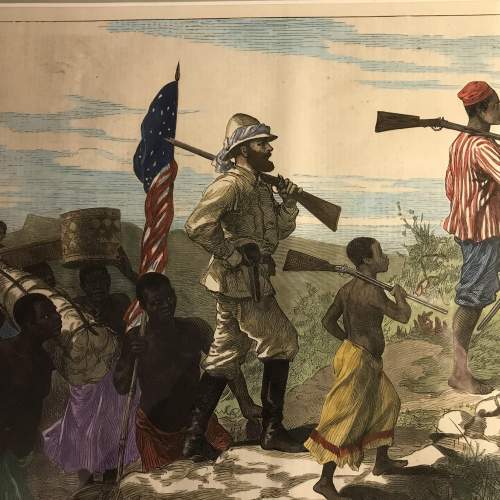 19th Century Aquatint Titled The Finding of Dr. Livingstone image-4