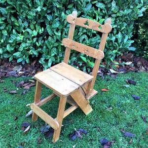Pine Metamorphic Library Chair Steps